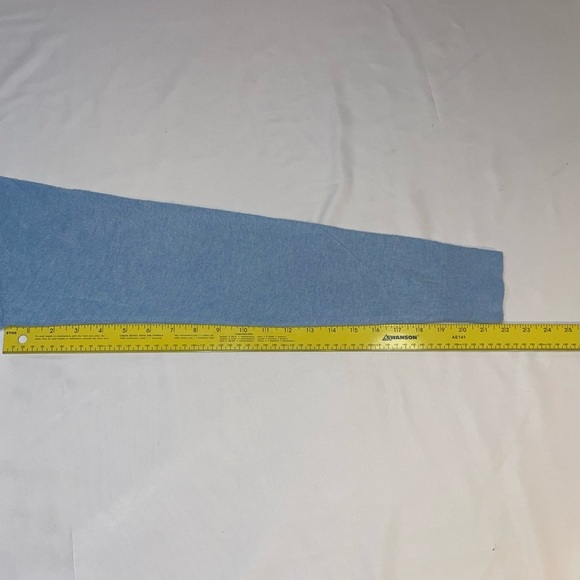 Banana Republic Light Blue Long Sleeve V-Neck Sweater, Luxe Collection, Size M - Picture 6 of 10